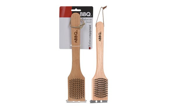 CEPILLO BARBACOA MANGO MADERA 300 X 60 X 14 MM