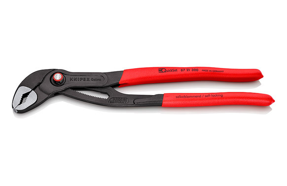 TENAZA COBRA PULIDA QUICKSET 300MM