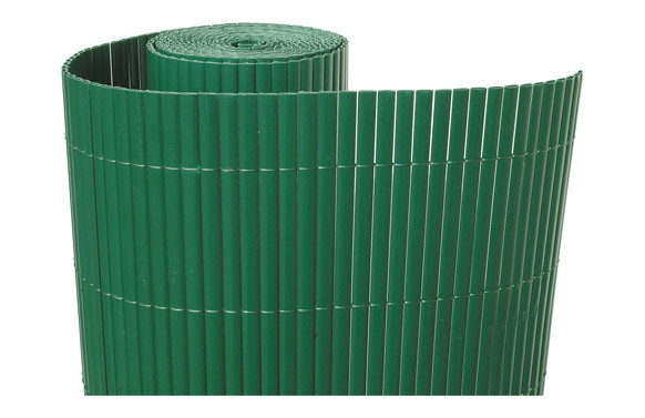 CAÑIZO SINTETICO PVC CAÑA DOBLE CARA 30MM 1 X 3MT VERDE