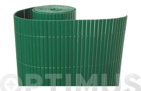 CAÑIZO SINTETICO PVC CAÑA DOBLE CARA 30MM 1,5 X 3MT VERDE
