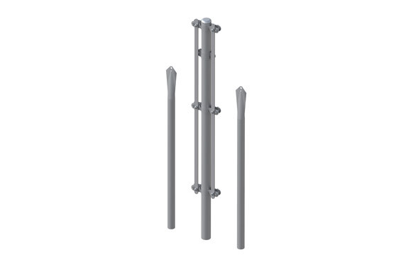 POSTE ESQUINERO GALVANIZADO CONJUNTO 1/1.25 M