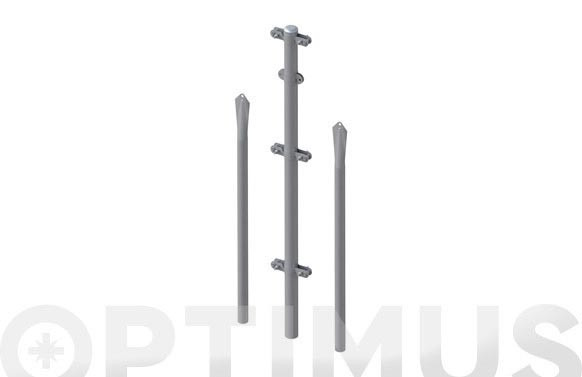 POSTE REFUERZO PLASTIFICADO VERDE CONJUNTO 2/2.35 M