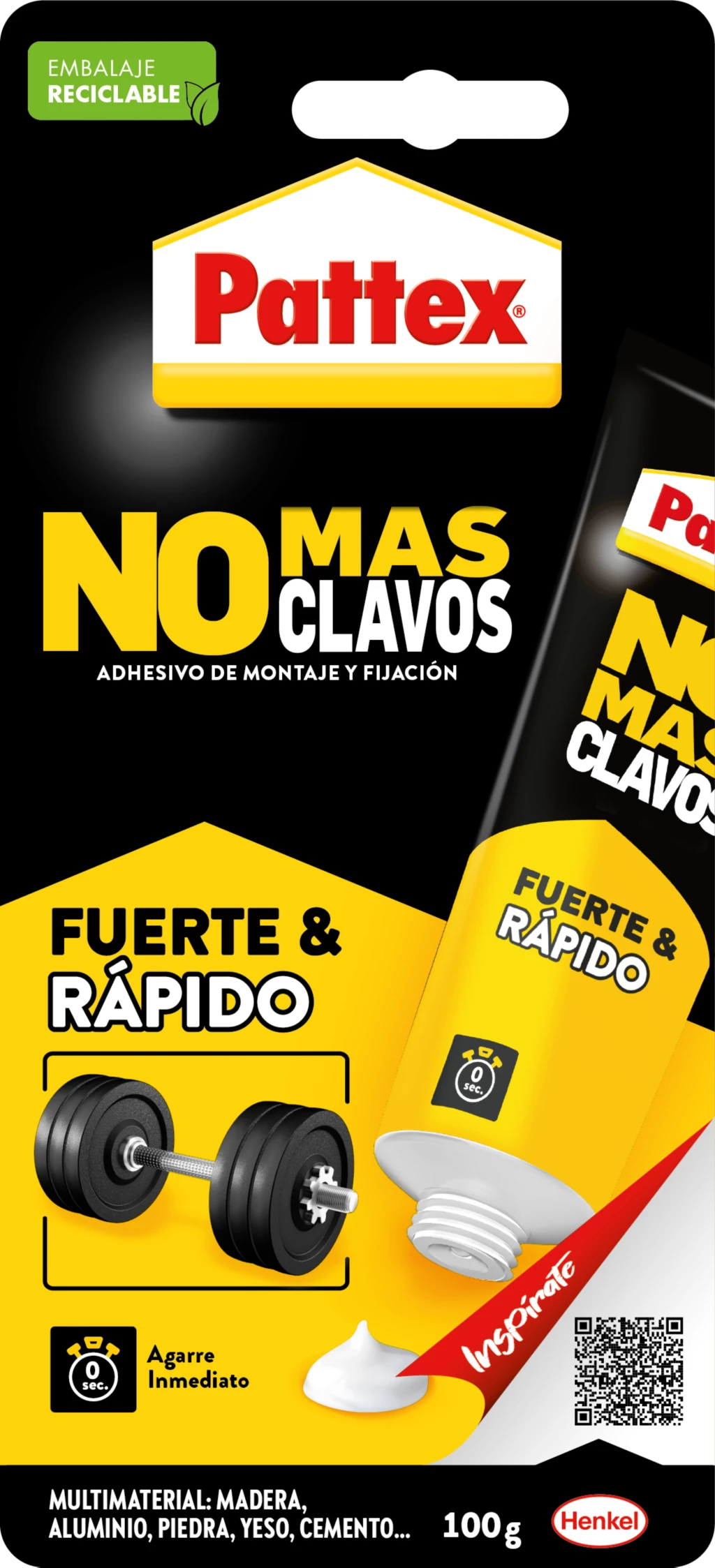 ADHESIVO MONTAJE NO MAS CLAVOS 100GR