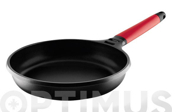 SARTEN INDUCTION MANGO DESMONTABLE ROJO 30 CM