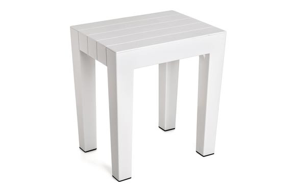 BANQUETA LOMBOK 38X29X41 BLANCO