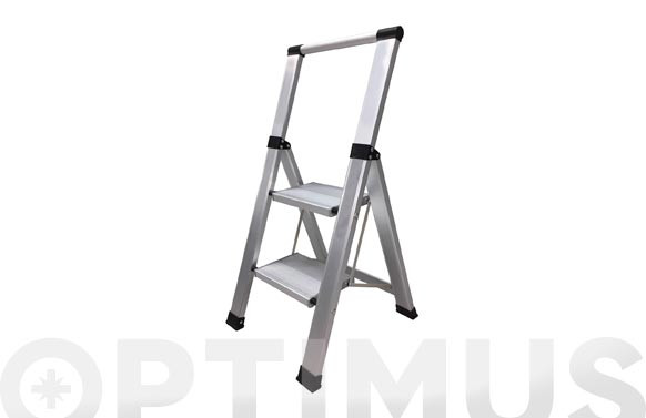 ESCALERA ALUMINIO DOMESTICA PELDAÑO SUPER ANCHO 3 PELDAÑOS
