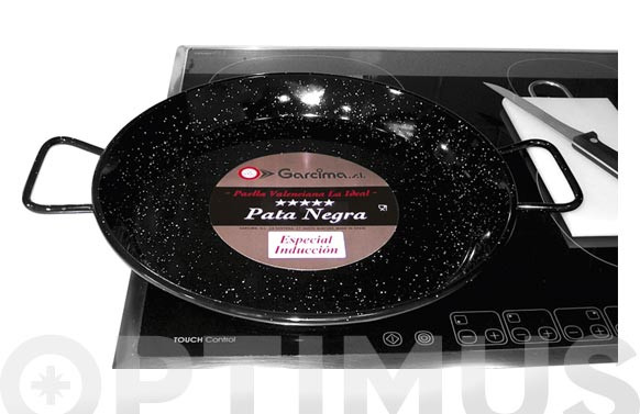 PAELLERA ESMALTADA PATA NEGRA 42CM-INDUCCION