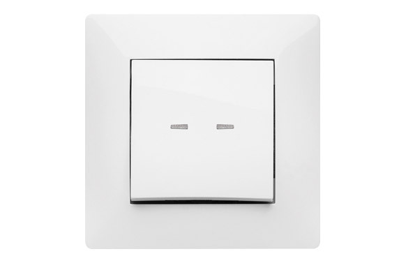 PULSADOR LUMINOSO HABITAT15 BLANCO