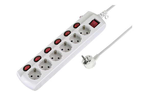 BASE MULTIPLE CON INTERRUPTORES INDEPENDIENTES6T+1,5 M