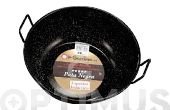 SARTEN HONDA C/ASAS ESMALTADA PATA NEGRA 40CM-8,9L-INDUCCION