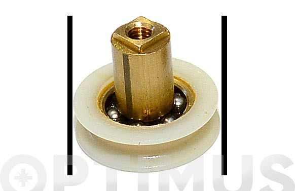 RODAMIENTO MAMPARA TUBO 22 MM BLANCO