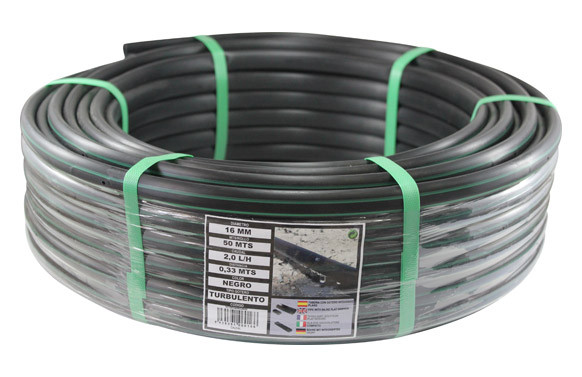 TUBERIA PARA GOTEO NEGRO Ø 16 MM / 25 M