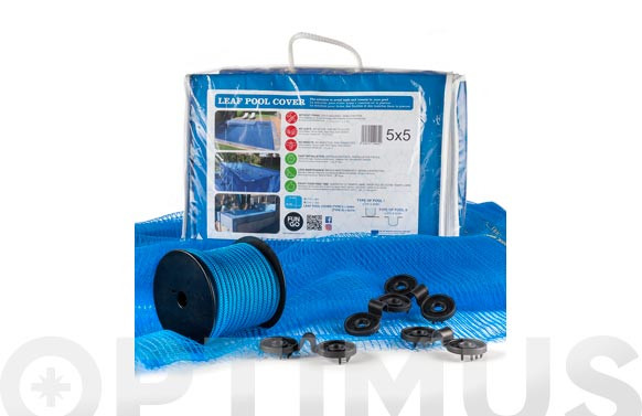 CUBIERTA MALLA PARA PISCINA6 X 6 M CU