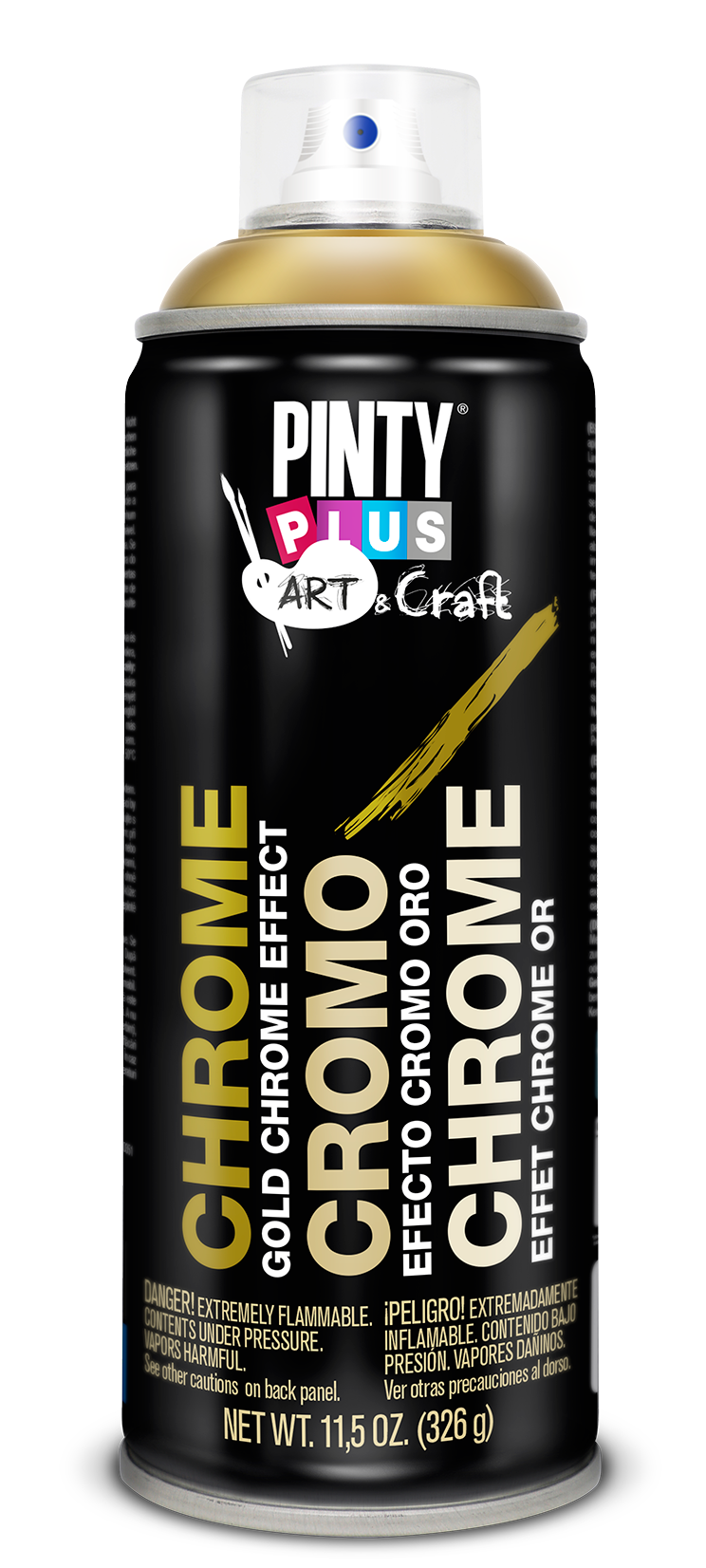 PINTURA SPRAY ART 520 CC CROMO-ORO