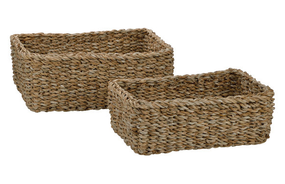 CESTAS MULTIUSO (SET 2 UNIDADES) 32 X 20 X 12 CM - 27 X 17 X 10 CM