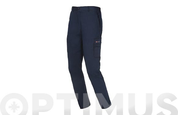PANTALON LARGO STRETCH EASY AZUL T-XL