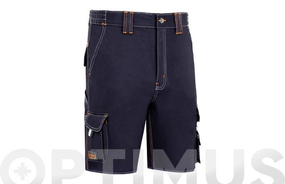 BERMUDA STRETCH TRIPLE COSTURA T-46 AZUL