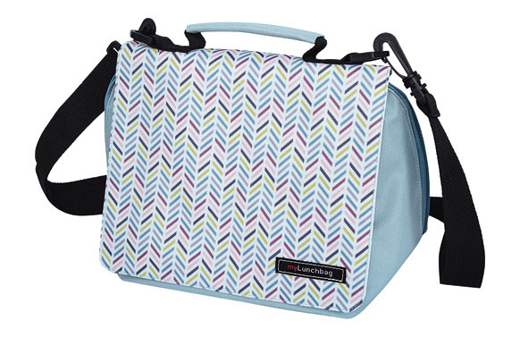BOLSA PORTA ALIMENTOS SMART GEOMETRIC ESPIGA AZUL