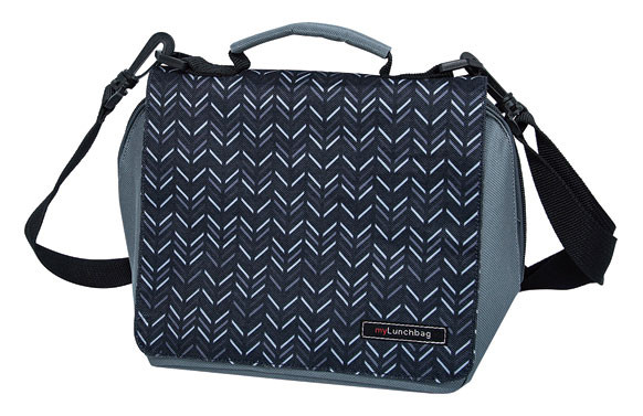 BOLSA PORTA ALIMENTOS SMART GEOMETRIC ESPIGA NEGRA