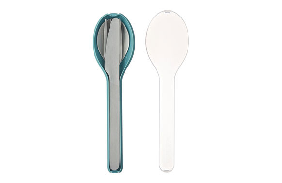 CUBIERTOS SET 3 PZAS VERDE NORDICO