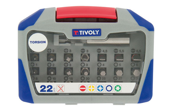 PUNTAS ATORNILLAR TORSION JUEGO 22 PIEZAS T22