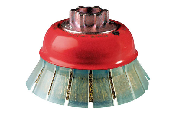 CEPILLO TAZA GUARDA PUA ONDULADA LATONADA M14 Ø 75/0.30
