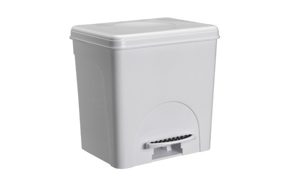 CUBO PEDAL ZEN 8L-BLANCO