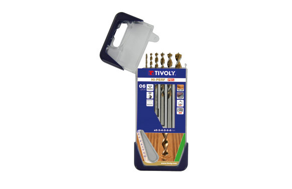 BROCAS MADERA 3 PUNTAS GRADUADAS JUEGO 6 PIEZAS CLIPSTER G13
