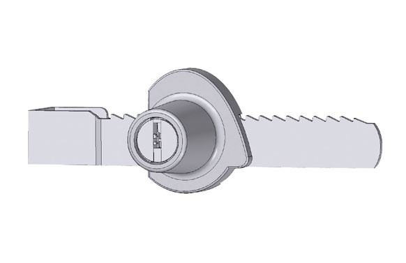 CERRADURA PUERTA CORREDERA CRISTAL ZAMAK CROMADO 354/110