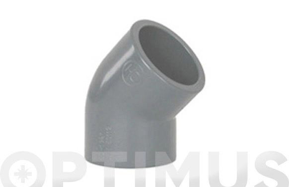 CODO HEMBRA-HEMBRA 45º ENCOLARPVC PRESION Ø 63