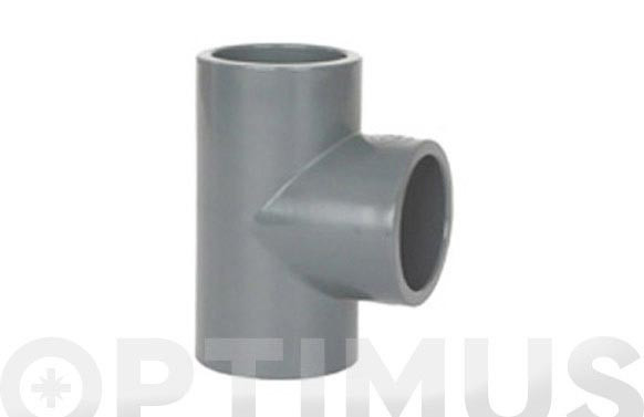 TE HEMBRA 90º ENCOLAR PVC PRESION Ø 63