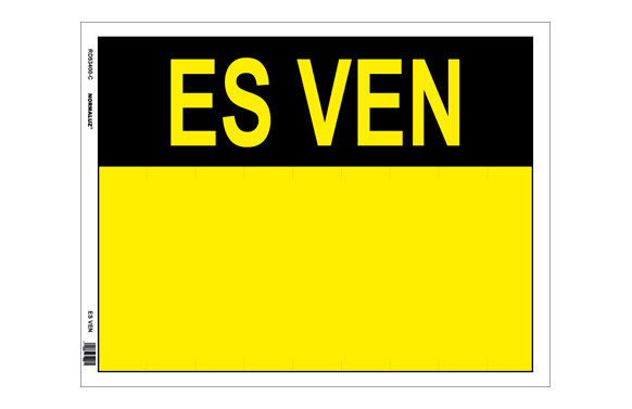 CARTEL LONA ES VEN 450X350 MM