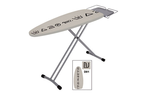 MESA PLANCHAR 124X40CM CENTRO PLANCHADO HOMIE PRO METAL-BLANCA
