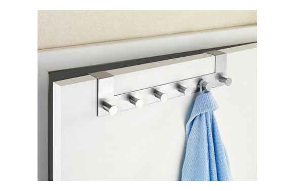 PERCHA PARA PUERTA INOXIDABLE CELANO-6 POMOS