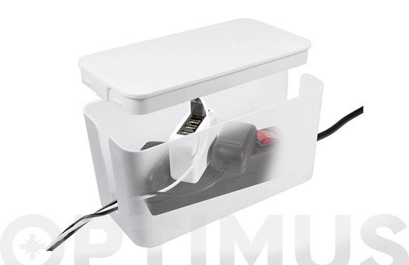 CAJA CUBRECABLES BLANCA 235X115X120MM
