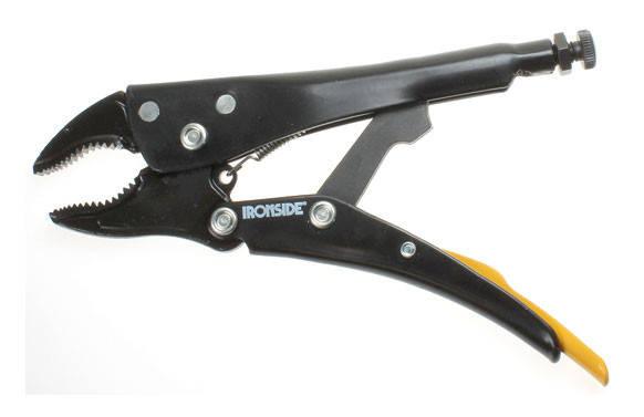 TENAZA GRIP UNIVERSAL BOCA CURVA 192 MM. APERTURA: 0-42 MM., CON CORTANTE