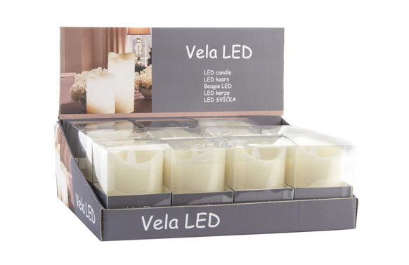 VELA LED PVC 7.5X12 CM