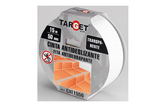CINTA ANTIDESLIZANTE TRANSPARENTE 15M X 25MM