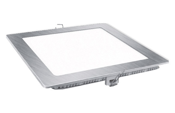 DOWNLIGHT LED EMPOTRAR CUADRADO PLATA 18W1600LM NEUTRA (4000K)