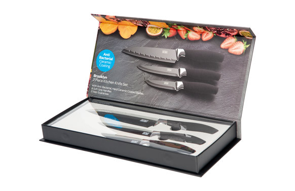 CUCHILLO COCINA (3 PIEZAS) NEGRO LMS23BS8