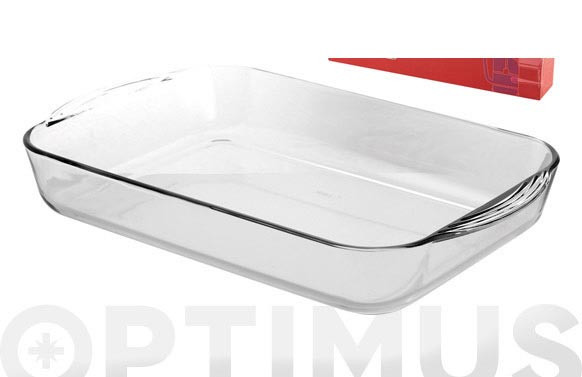 BANDEJA VIDRIO HORNO RECTANGULAR 28,6X16X5 CM