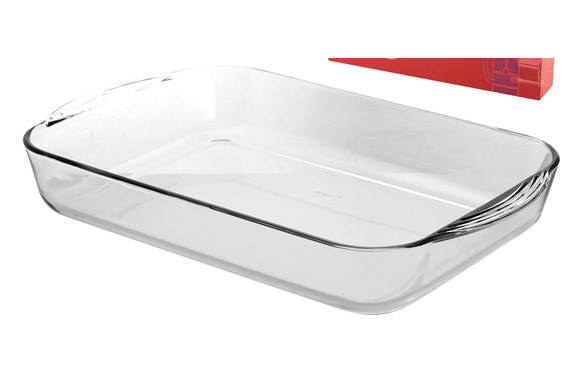 BANDEJA VIDRIO HORNO RECTANGULAR 40X27X6 CM