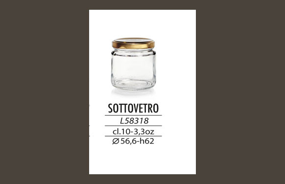 TARRO CONSERVA CON TAPA 100 CC-TRANSPARENTE
