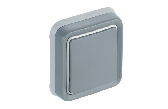 CONMUTADOR EMPOTRAR GRIS IP55 PLEXO