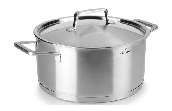CAZUELA INOX INDUCCION CON TAPA 22 X 10,5 CM