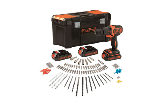 TALADRO BATERIA PERCUTOR18V 1.5AH+3 BATERIAS+120 ACCESORIOS
