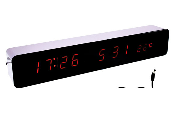RELOJ DESPERTADOR LED 30X5X4