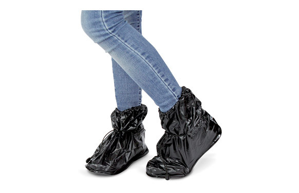 PROTECTOR DE CALZADO IMPERMEABLE 25 CM. NEGRO TAMAÑO \"S\" TALLA: 36 - 39