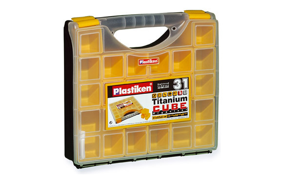 CLASIFICADOR MALETIN POLIPROPILENO 16 COMPARTIMENTOS MOVILES 310 MM X 270 MM X 60 MM