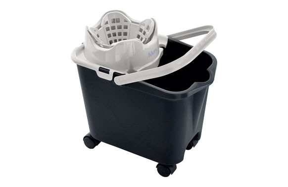 CUBO DE FREGAR AUTOMATICO CON RUEDAS 14 L - ANTRACITA
